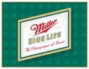 Miller Beer tin sign #857