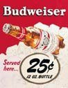 Budweiser Beer tin sign #981
