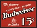 Budweiser Beer tin sign #995