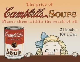 Campbell Soup tin sign #968