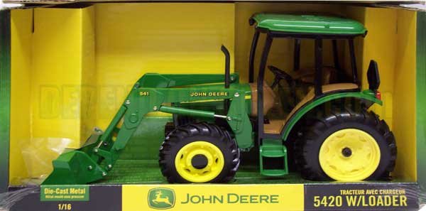 Ertl John Deere 5420 Diecast Tractor + Loader Farm Toy