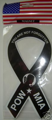 (3) POW / MIA Ribbon Car Magnets