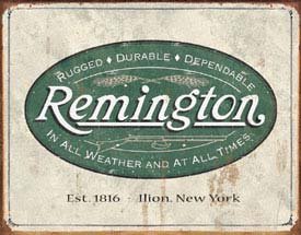 Remington Logo Tin Sign #1413