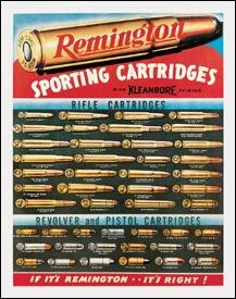 Remington Sporting Cartridges Tin Sign #1001