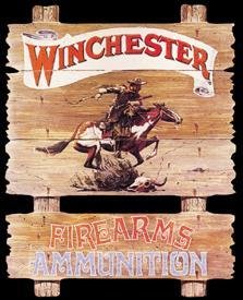 Winchester Express Horse Rider Tin Sign #939