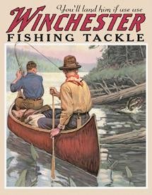 Winchester Fishing Tackle Tin Sign #1008