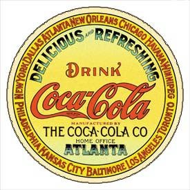 Coke Keg Label Tin Sign #1070