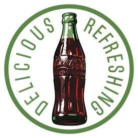 Coke 60's Bottle Tin Sign #1071