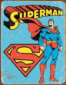 Superman Tin Sign #1335