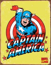 Captain America Tin Sign #1440