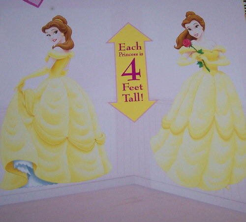 Disney Princess Belle Party Supplies 4 Feet Mural