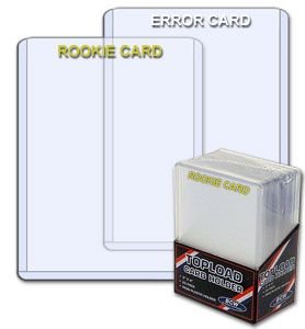 3 X 4 Topload Card Holder -ROOKIE CARD Imprinted