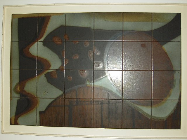 A1960s, Art Piece painted and glazed over Ceramic