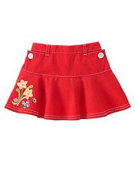 Wish You Were Here Flower Hem Skort 6-12