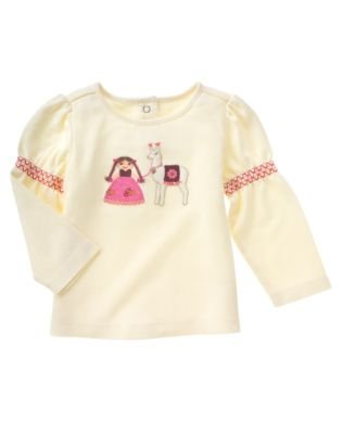 Peruvian Doll Llama Tee sz 2T EUC