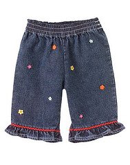 Fiesta Fiesta Flower Denim Pant sz 0-3 mo