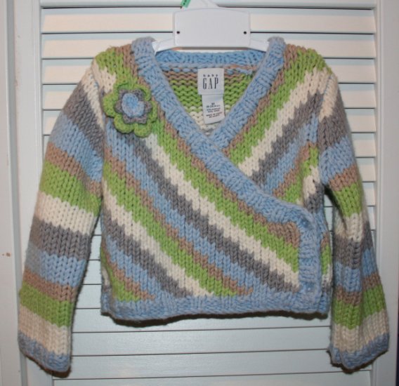 Gap striped sweater EUC 18-24 mo