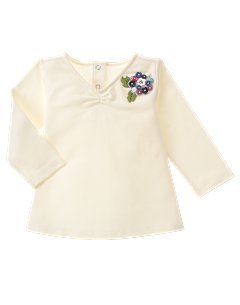 $5.00 EUC Chelsea Girl Teel Twig Snow Ivory Long Sleeve Corsage 12-18 mo