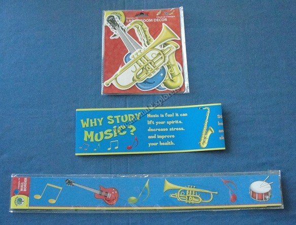 Music Wall Border Bullet Points Room Decor Bulletin Teacher Supplies New