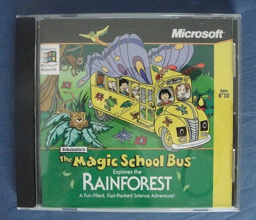 Magic School Bus Explores the Rainforest Game CD