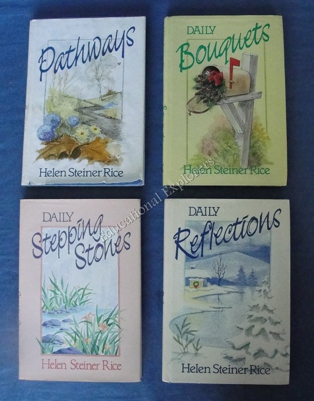 Helen Steiner Rice Book Lot Pathways Daily Stepping Stones Bouquets Reflections