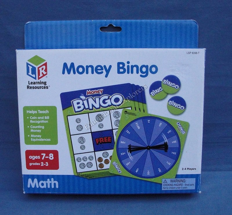 Money Bingo Learning Resources Math Counting Coins Bills