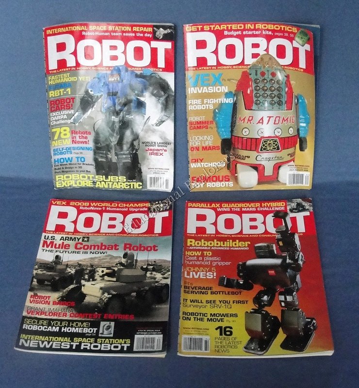 Robot Magazines Robotics Spring July/August September/October November/December 2008