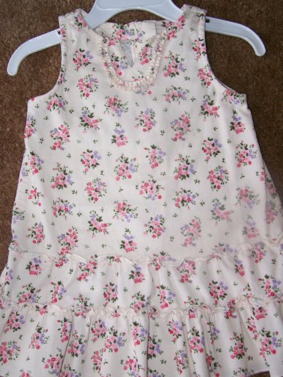 Old navy cream floral corduroy dress EUC $3