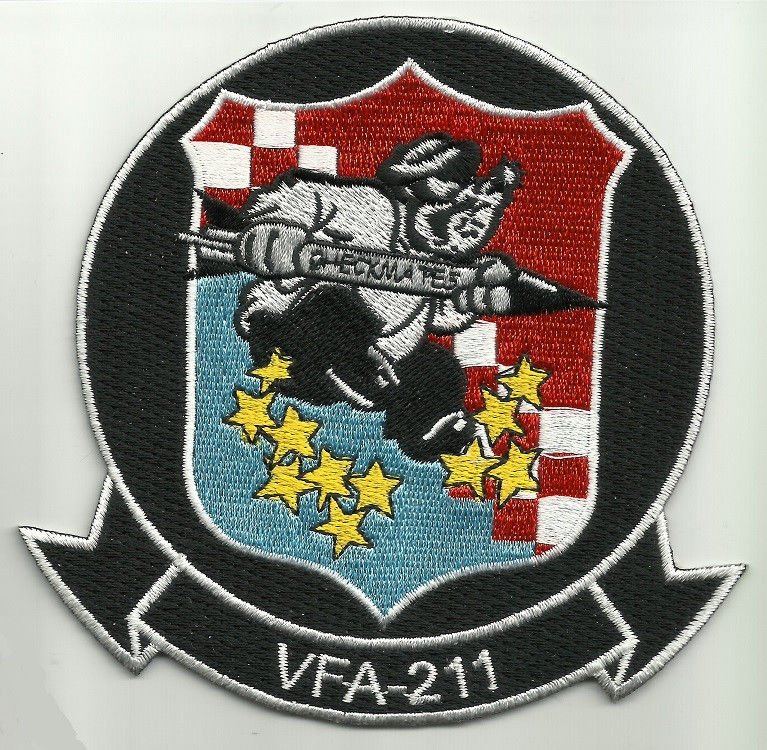 Vfa-211 Us Navy Strike Fighter Squadron Two One One Military Patch 