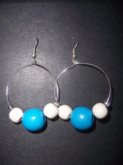 Blue Hoops - SOLD