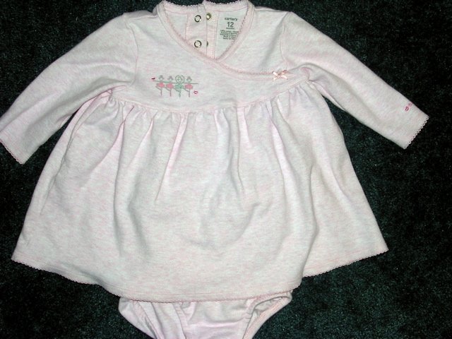 Carter's pink ballerina dress 12 months