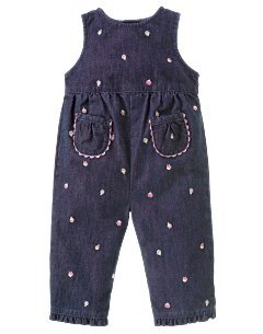 Gymboree Sweets for the sweet cupcake denim overalls 12-18