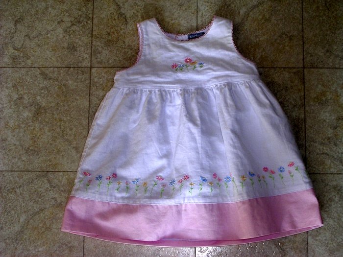 Carter's pink flower dress 12 months