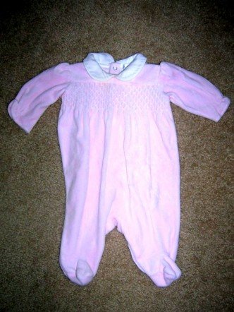 Ralph Lauren velour romper sleeper 3 months