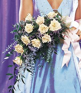 Presentation style rose bouquet