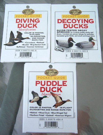 3 NEW Duck Pocket Guides - Decoying, Puddle & Diving