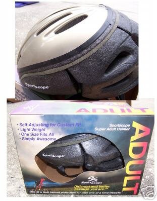 Adult Sportscope Helmet Silver NEW in Box
