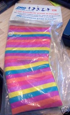 New Knee Support XSM Rainbow Colored Neoprene