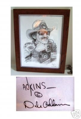 Richard Petty Lithograph (Framed) by Dale Adkins