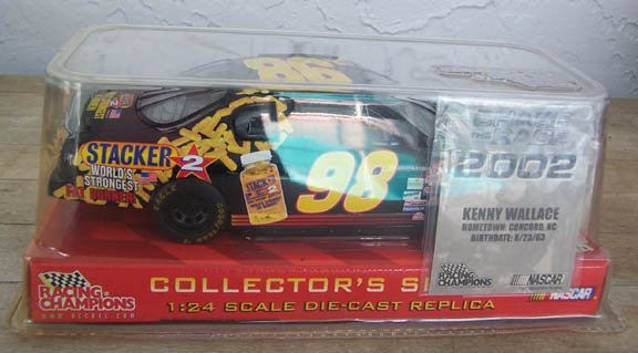 2002 Racing Champ. NASCAR Kenny Wallace #98 Stacker