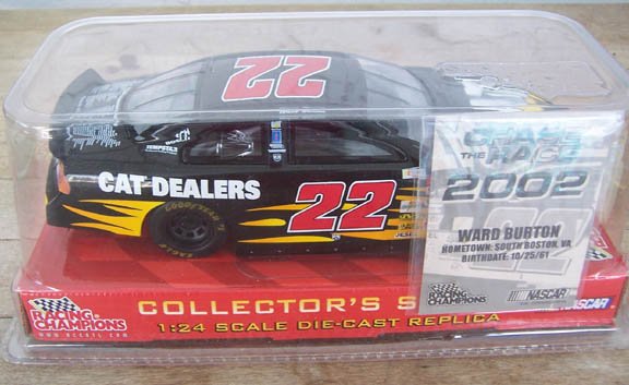2002 Racing Champions NASCAR Ward Burton #22 Cat Dealers