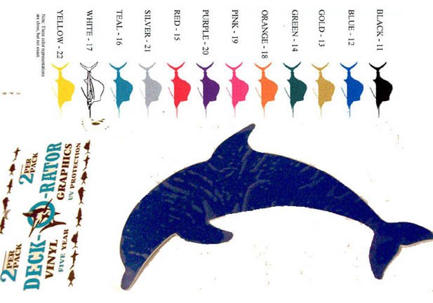Porpoise Vinyl Decal 2 pack Pink