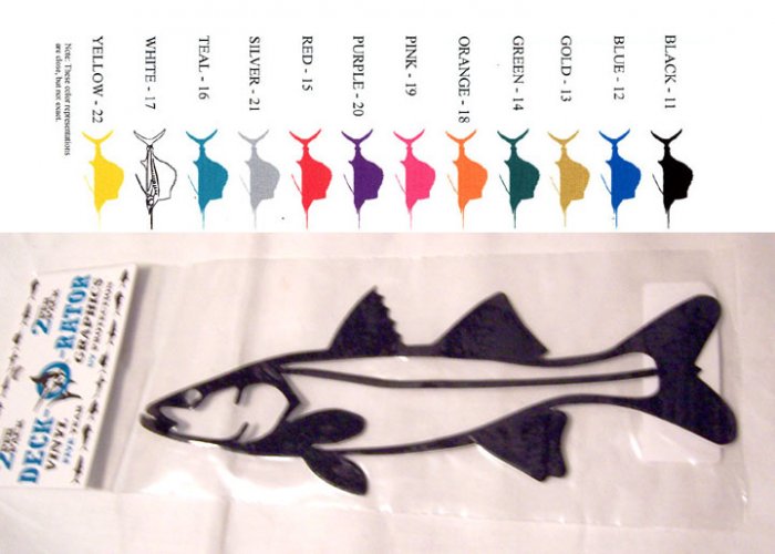 Snook Vinyl Decal 2 Pack Pink