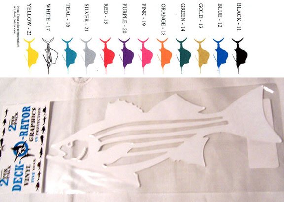 Striper Vinyl 2 pack Decal White