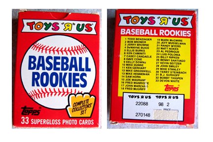 1988 Topps ToysRUs Baseball Rookies 33 Cards w/McGwire