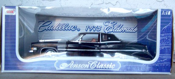 Anson Classic 1973 Cadillac Eldorado Black 1:18