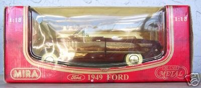 Mira 1949 Red Ford Convertible NEW 1:18 scale diecast