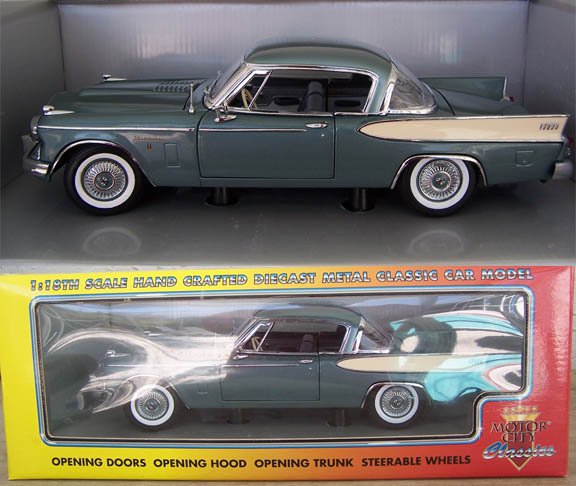 Motor City 1957 Studebaker Golden Hawk 1:18 Diecast NEW