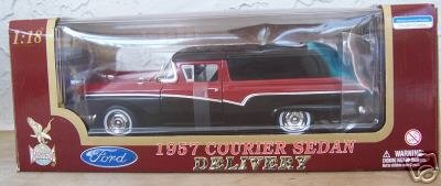 Road Legends 1957 Ford Courier Sedan 1:18 Black/Red NEW