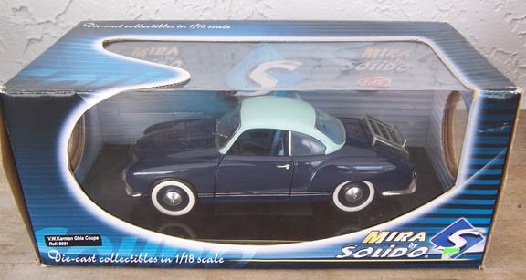 Solido Blue V.W. Karman Ghia Coupe 1:18 NEW
